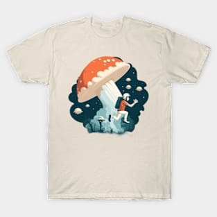 Astronaut with giant mushroom T-Shirt